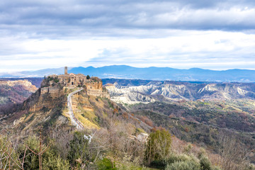 Fototapeta premium Civita di Bagnoregio, Viterbo, Lazio, Italy: the 