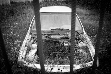 abandoned old car