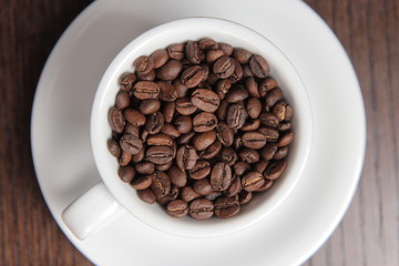 Cup with Coffee Beans