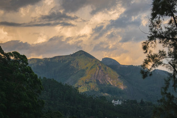 panoramic view of the mountains