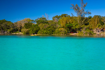 Seven Color Lagoon in Bacalar