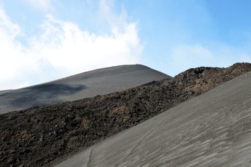 lunar landscape on the volcano Etna, Sicily, Italy