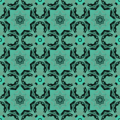 Seamless background pattern with a variety of multicolored lines.