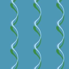 Seamless pattern background with multi-colored wavy lines.