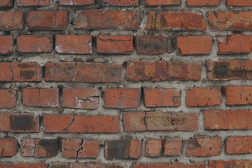 old wall with cracks and scratches, vintage textured background and texture 