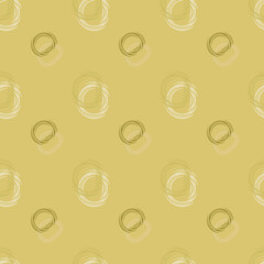 Seamless background pattern with various colored circles.