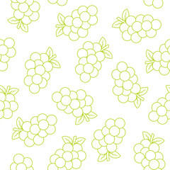 Seamless pattern with grapes	