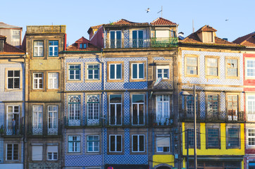 28 April - Porto - Portugal: Porto  downtown cityscape , Portugal