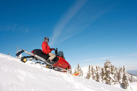 Snowmobiling