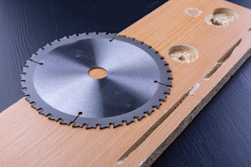 New aluminum cutting disc. Cutting knife for manual chainsaw.