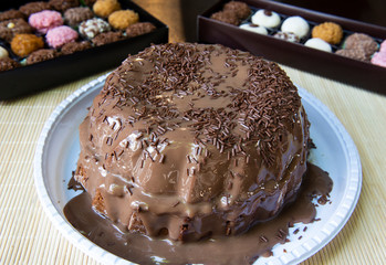 Sweets top View background