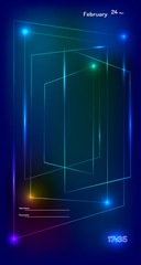abstract geometric background for mobile interface in sparkling lines