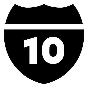 recommend clip art: Interstate Route Marker Icon