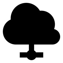 Cloud LAN Connection Vector Icon