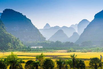 The mountain and countryside scenery