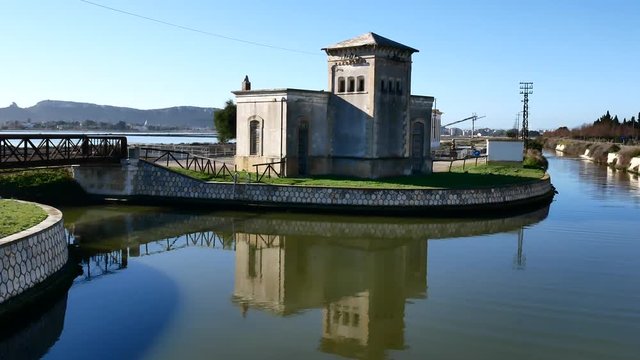 Panorama Stagno Parco Naturale Regionale di Molentargius Cagliari Sardegna Turismo Vacanza Video 4K