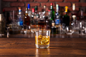 Refreshing Whiskey Rocks Cocktail
