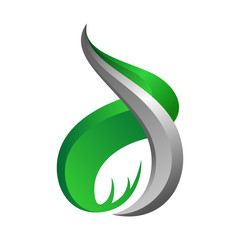 Initial D letter 3D logo design template