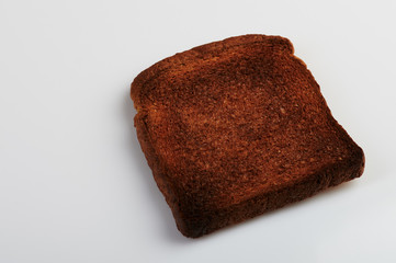 Piece of burnt bread