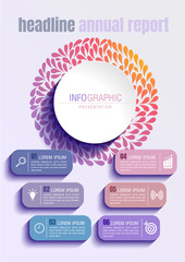 infographics business, process chart design template for presentation. abstract timeline elements, You can place relevant content in the area, vector illustration.