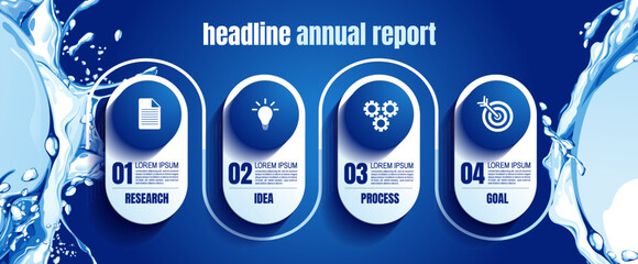 infographics business, process chart design template for presentation. abstract timeline elements, You can place relevant content in the area, vector illustration.