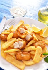 Fish and chips - traditional english fast food