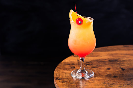 Refreshing Rum Hurricane Cocktail