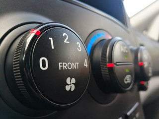 Naklejka premium Air conditioning control, car