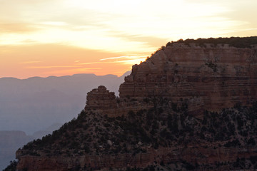 Sunrise over the Grand Canyon, Grand Canyon National Park, Arizona, USA