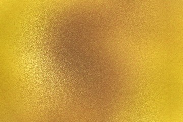 Glowing gold wall wave surface, abstract background