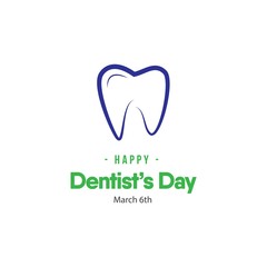 Dentist's Day Logo Vector Template Design Illustration