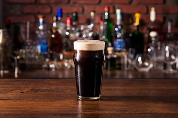 Refreshing Dark Stout Craft Beer