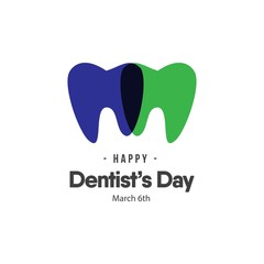 Dentist's Day Logo Vector Template Design Illustration