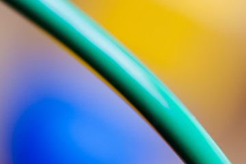 Close up of a child's colorful wooden shapes toy