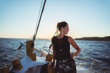 Beautiful Girl on Boat