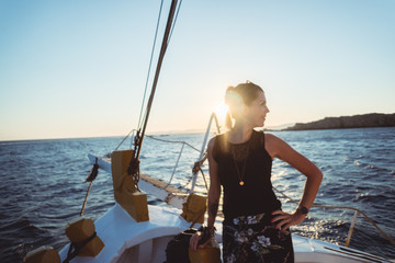 Beautiful Girl on Boat
