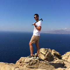 Man with 360 VR Camera