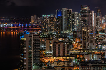 Fototapeta na wymiar Edgewater Miami Cityscape