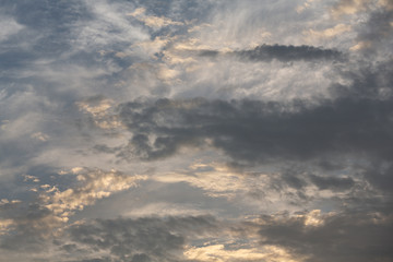 Sunset sky and cloud 夕暮れの空と雲