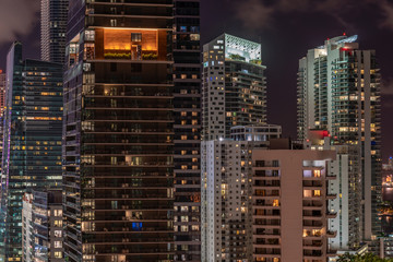 Fototapeta na wymiar Brickell Miami Cityscape