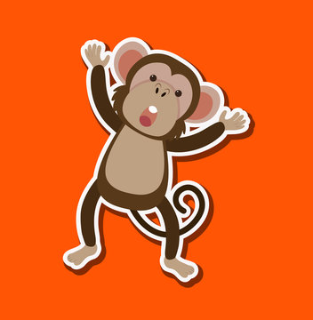 A simple monkey character