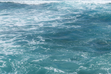 Fototapeta na wymiar Blue color of ocean water.