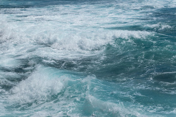 Blue color of ocean water.