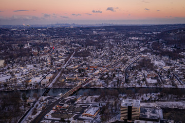 Aerial of Highway Traffic 