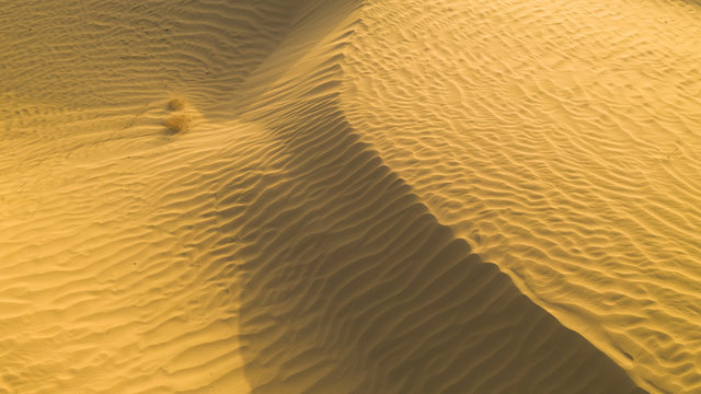 Aerial photography of the Asian desert