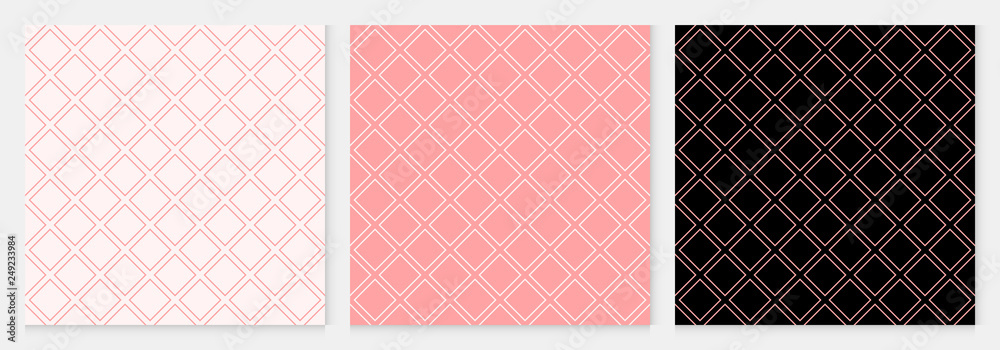 Poster pattern seamless square abstract background pink luxury color geometric vector.