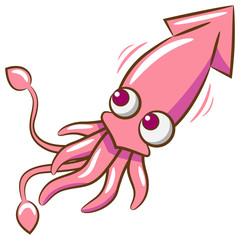 Squid clipart design