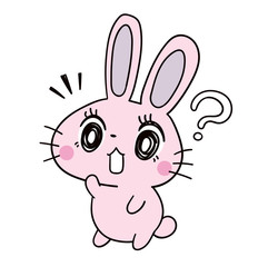 かわいい 女の子 うさぎのキャラクター