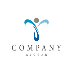 health people logo template