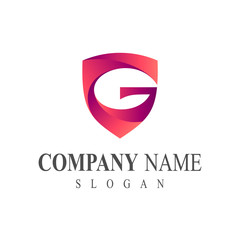 Shield Letter G Logo Template